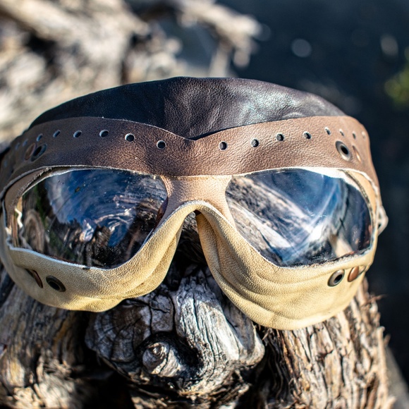 Hand Made Leather goggles, Burningman Approved - Picture 3 of 8